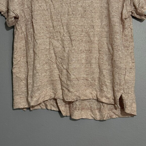 Sigrid Olsen Linen Tshirt Top Women Size XS Casual Comfy Slouchy Striped Summer - Picture 4 of 12